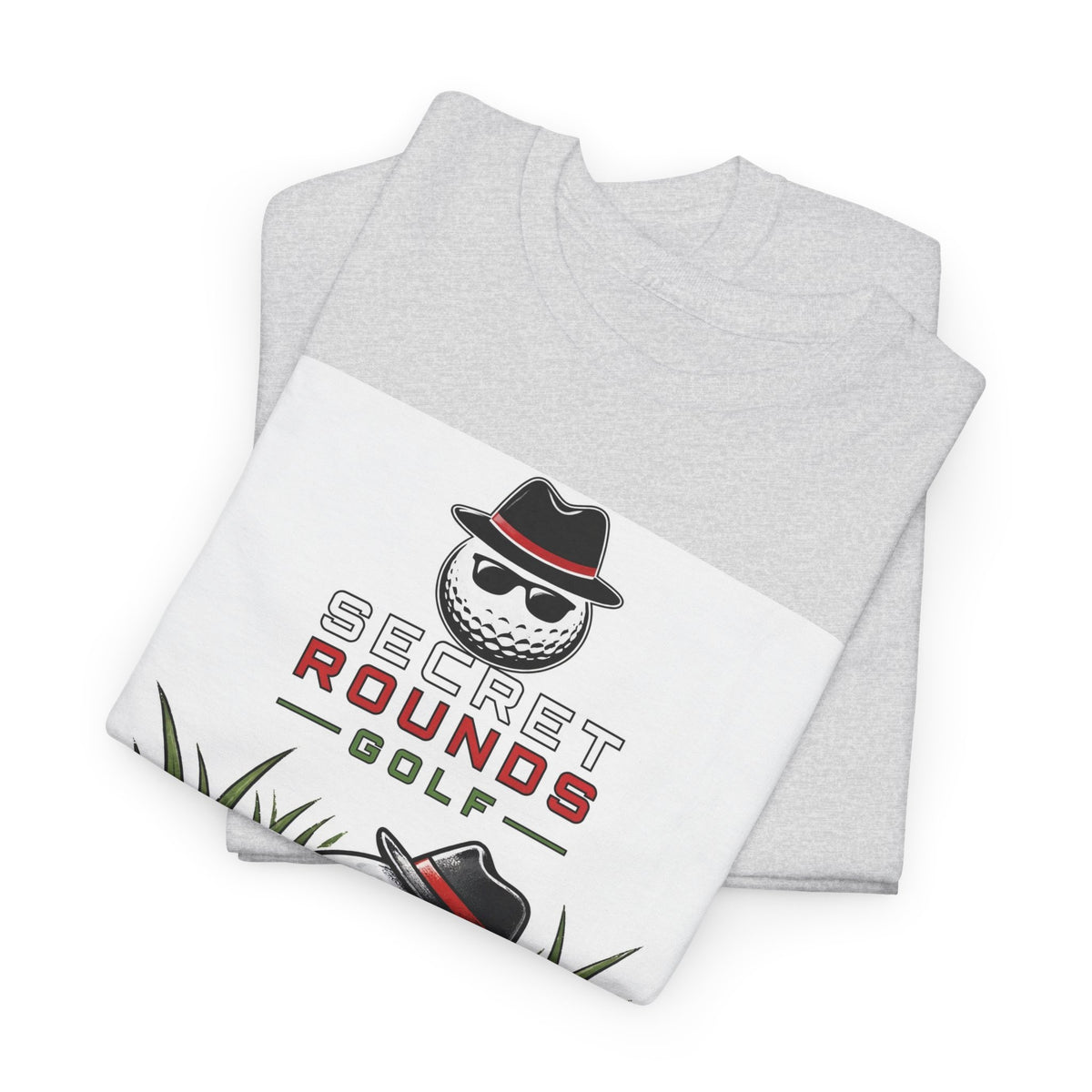 Secret Rounds Golf – Undercover in the Rough (White Unisex Tee)