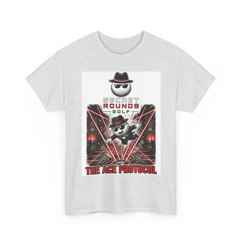 Secret Rounds Golf – The Ace Protocol (White Unisex Tee)
