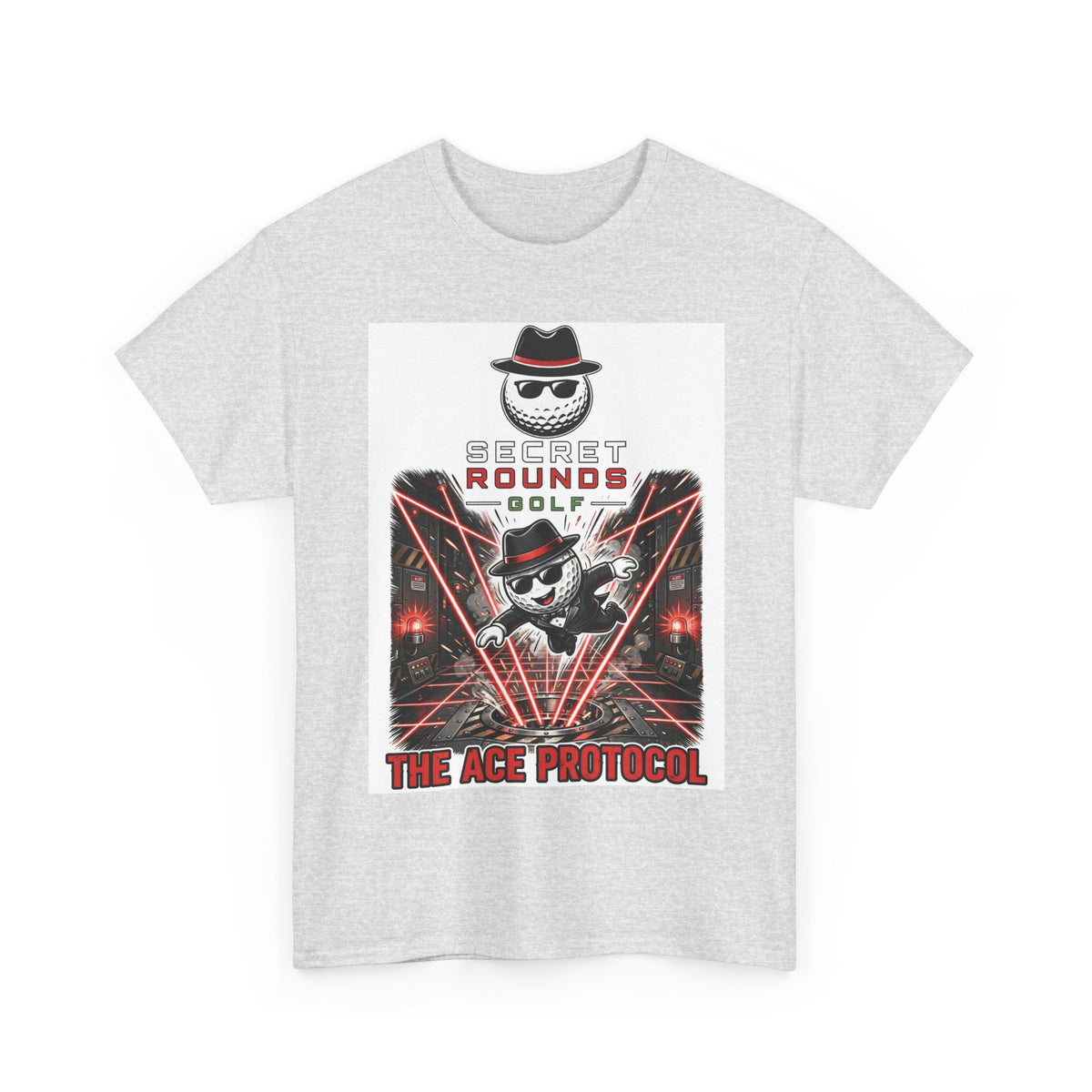 Secret Rounds Golf – The Ace Protocol (White Unisex Tee)