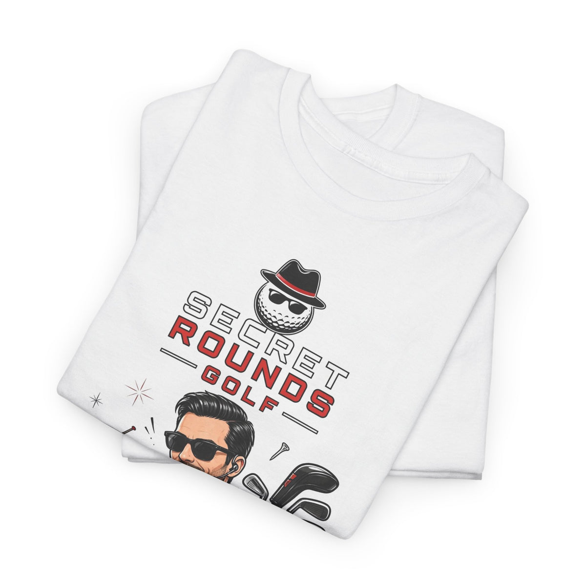 Secret Rounds Golf – Mission Accomplished (White Unisex Tee)